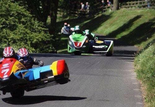 Carlybell315's tweet photo. Wheelie Wednesday Gold cup weekend. Ian Bell Sidecar masters Trophy lets hope they keep it lit and there’s some good racing @UKClubSport @MountOlivers @Adamchildchad @rstmoto @WhyArai @twofourthreerra @StevieRRN @Hayley1946 @deanharrisonTT @bellracing19 @bobs1946 @ianbellyamaha https://t.co/LAzVxYXgpY