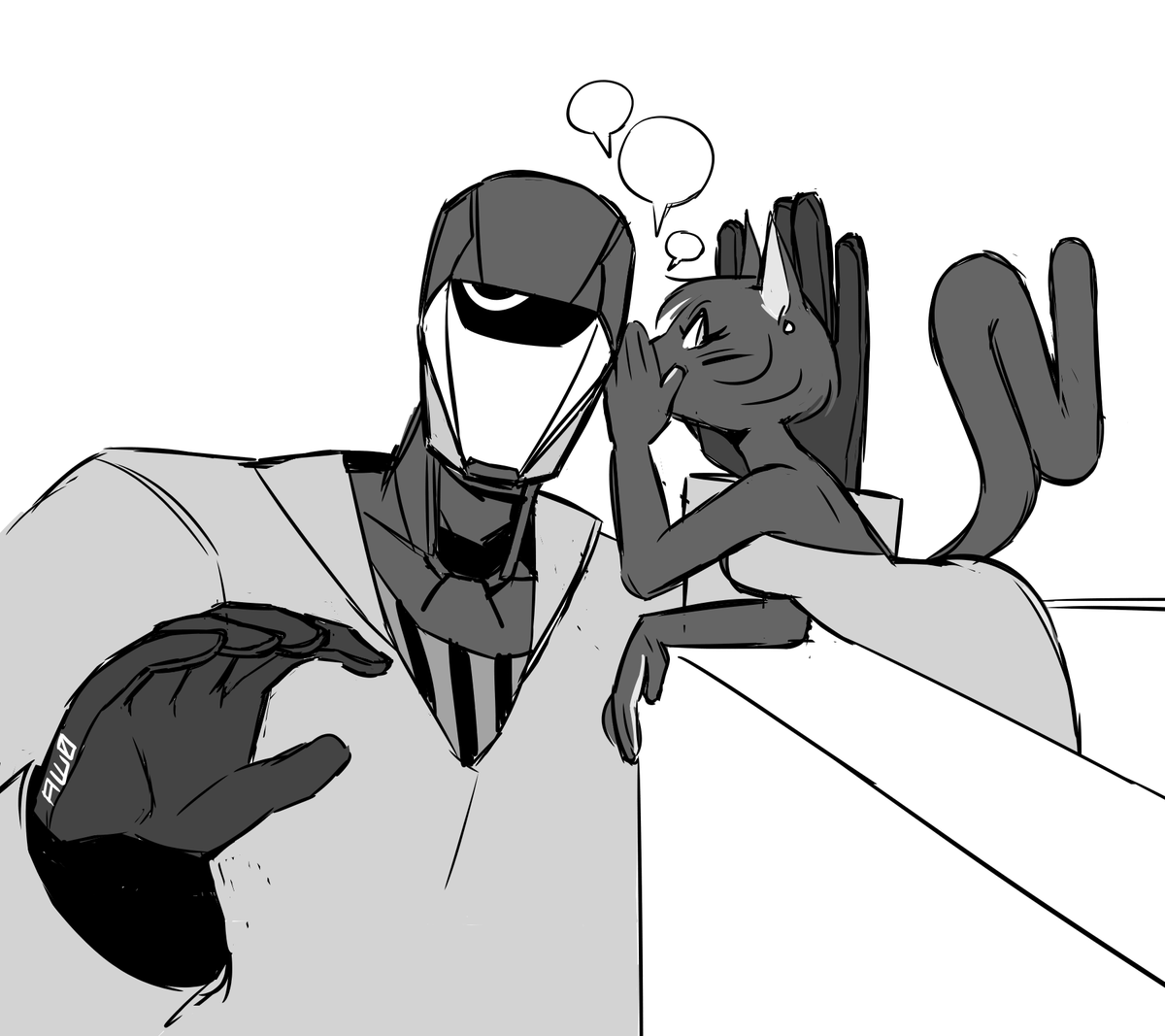 aw0_aj's tweet photo. Juicy details, only for robo man to know.
#catgirl #robodude #art https://t.co/jyDNW40DTz