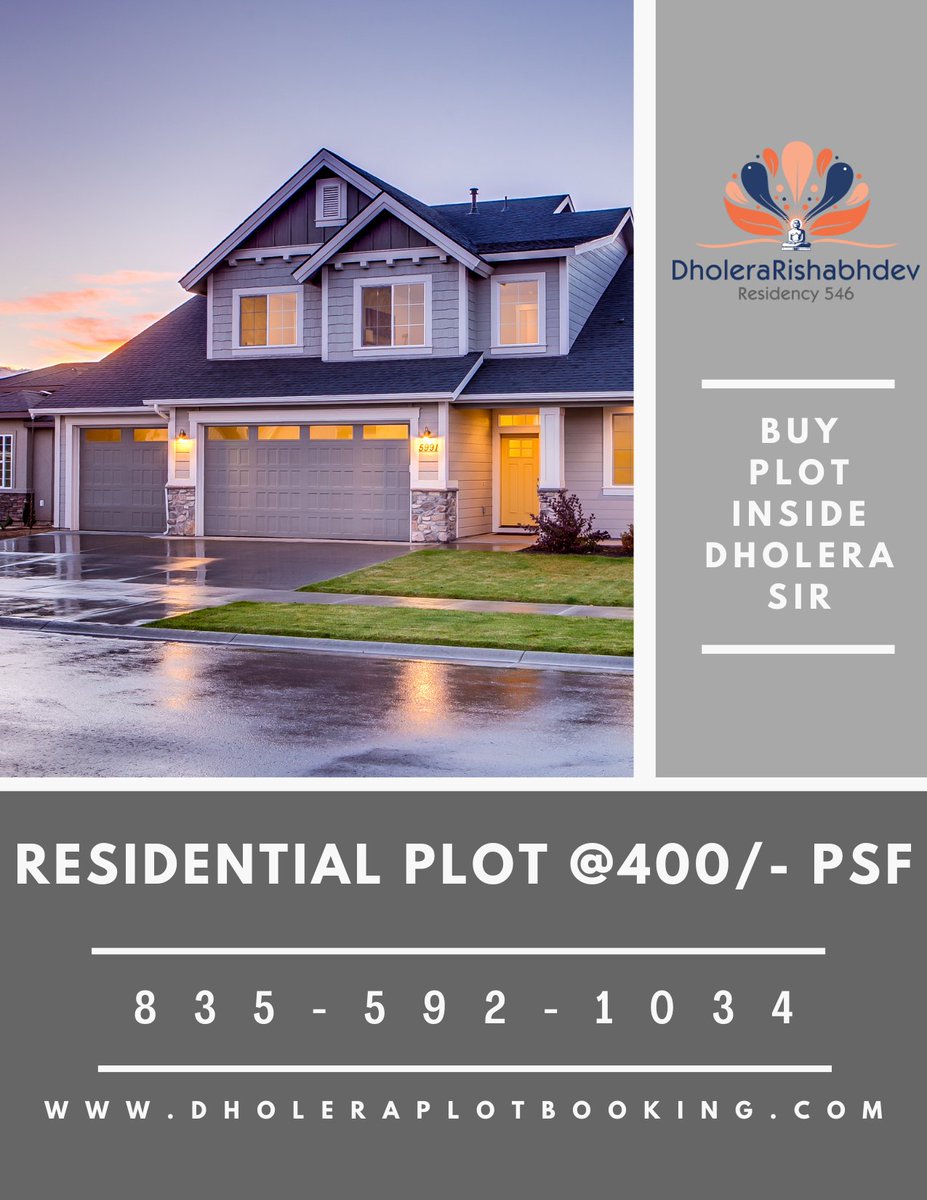 dholeraplot's tweet photo. https://t.co/LYU08ZjTME
#dholeraland #residentialplot #industrialplot #hotelplot #logisticsplot #commercialplot
#dholerainvestment https://t.co/7sfjFwgUmS
