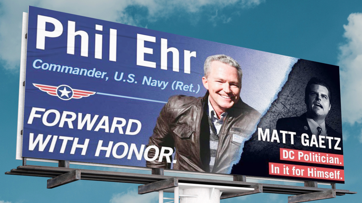 PhilEhr's tweet photo. Help us ruin Matt Gaetz's day by putting this billboard up outside his office.
DONATE: https://t.co/xhHUhLjCpW https://t.co/PrHw8sPTqH