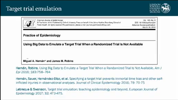 12/n Bianca's recommendation: acknowledge these issues & include details of emulation steps in the description of the emulated trial! Really enjoyed these talks, thanks to the presenters & organisers  @NicolaFitz &  @WJHarrisonPhD Recommended references for learning more