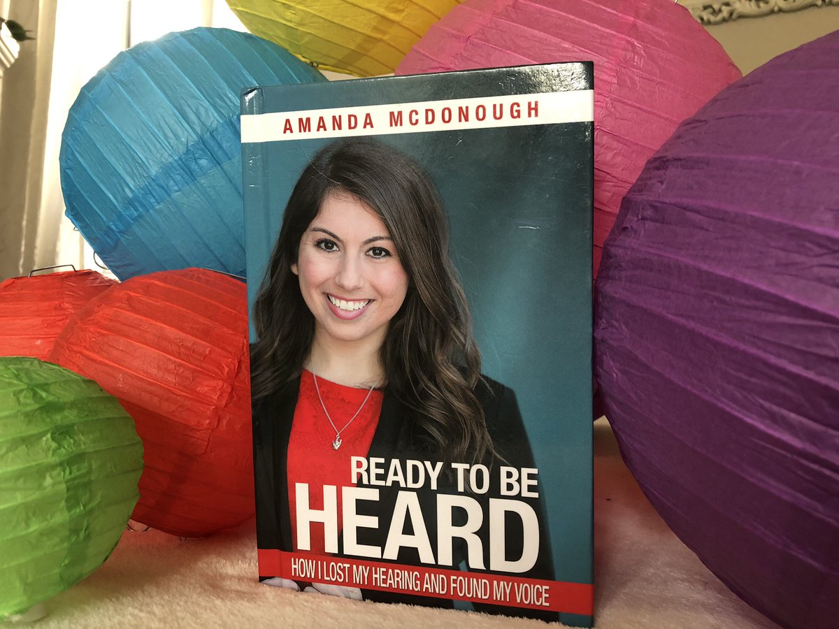 ReadyToBeHeard's tweet photo. The perfect gift for any celebration! Get your copy of “Ready to be Heard: How I Lost My Hearing and Found My Voice” on #Amazon today!  https://t.co/woeDEu3HFh

#readytobeheard #rtbh #amandamcdonough #present #book #memoir #booklover #nonfiction #deaf #cochlearimplant #ci https://t.co/LgVbA5ZkRL