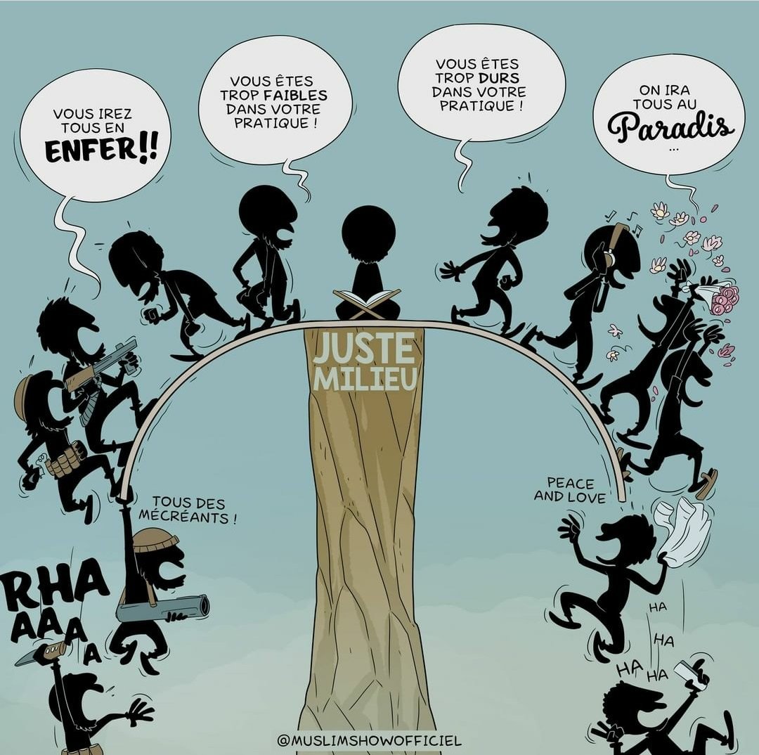MuslimPause's tweet photo. Reste dans le juste milieu ! Tu réussiras l'épreuve d'ici bas 🤲 inch'Allah https://t.co/KohLePOZV3