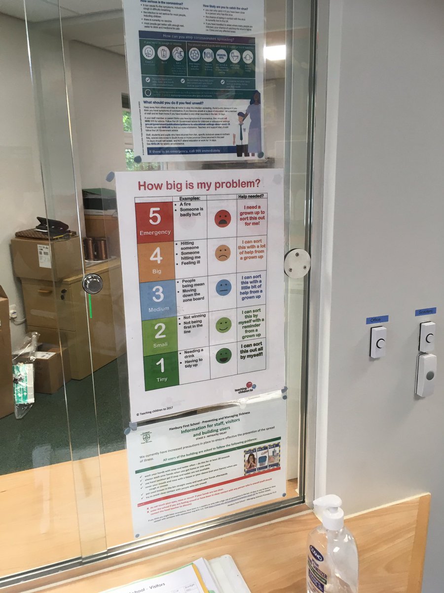 LizzieSpooner2's tweet photo. This made me laugh on my travels to schools today. Our ‘how big is my problem” resource up at the reception desk to help parents, not children, develop perspective. 😃👍🏼💪🏻 #mysltday #problemSolving #resilience @JacquiWoodcock @SltMonica @SarahMorrisSLT https://t.co/nXNPvd4VWY