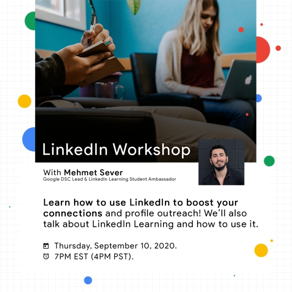 dsc_lsu's tweet photo. Join us this Thursday, September 10th, at 6pm CT to learn how you can Get Noticed &amp; Launch Your Career with LinkedIn!⁣
⁣
https://t.co/WtTXoHCaih⁣
⁣
#LinkedIn #DeveloperStudentClubs #CareerDevelopment https://t.co/9gqRy8W2wo