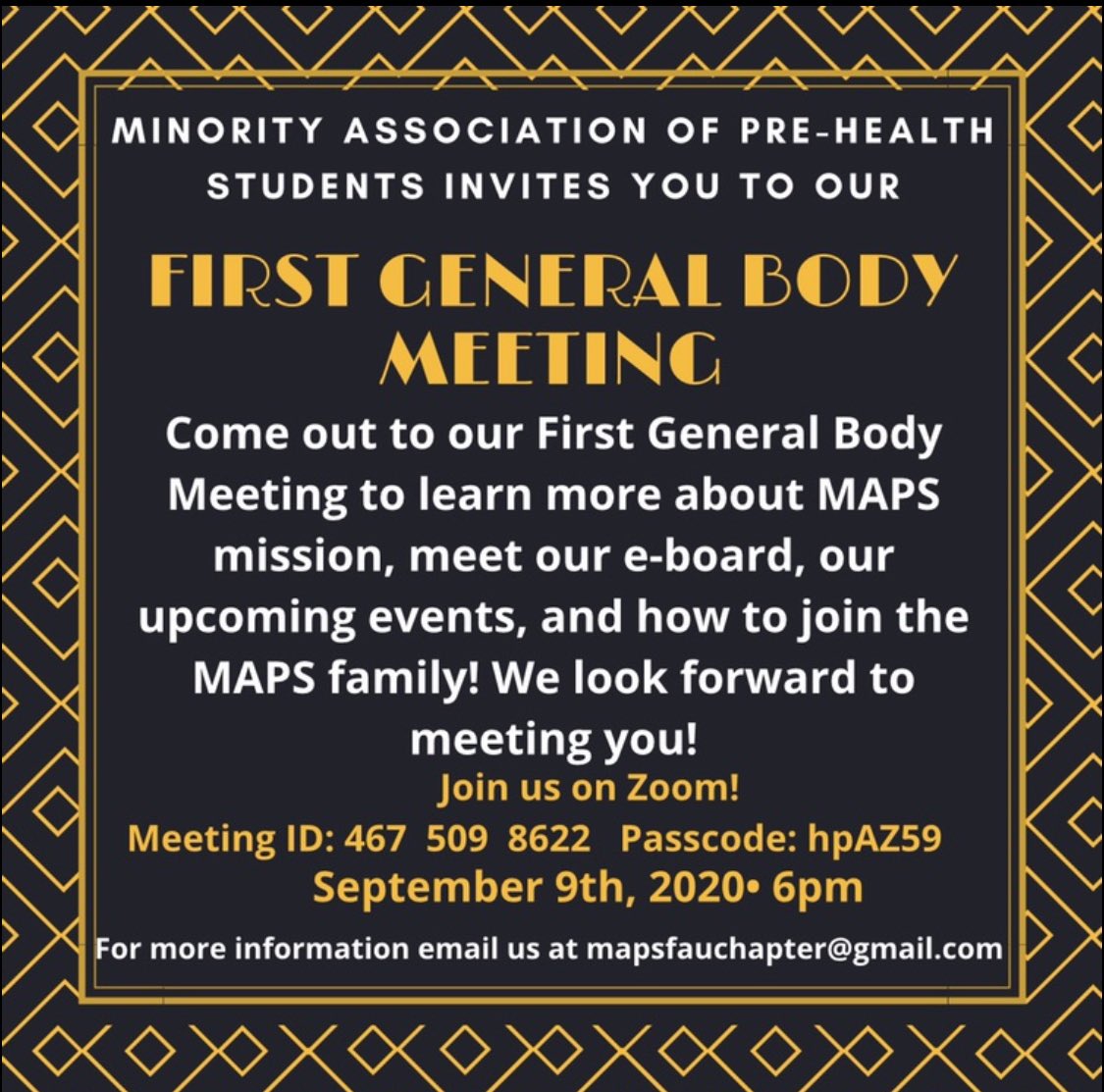 Join us tonight at our GBM!!