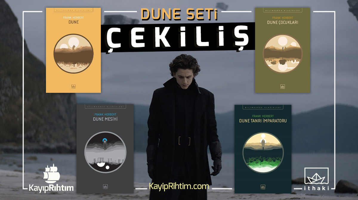 KayipRihtim's tweet photo. #ÇEKİLİŞ

4 kitaplık DUNE seti hediye ediyoruz! Frank Herbert'ün kült bilimkurgu serisi ile tanışma vakti.

Çekiliş için:
🔸@kayiprihtim ve @ithakiyayinlari'nı takip et!
🔹Bu gönderiyi RT et ve favorilere ekle!

Son katılım: 17 Eylül 2020 - 23.59

Bol şanslar! / #Dune #DuneMovie https://t.co/TmPg8ooRYI