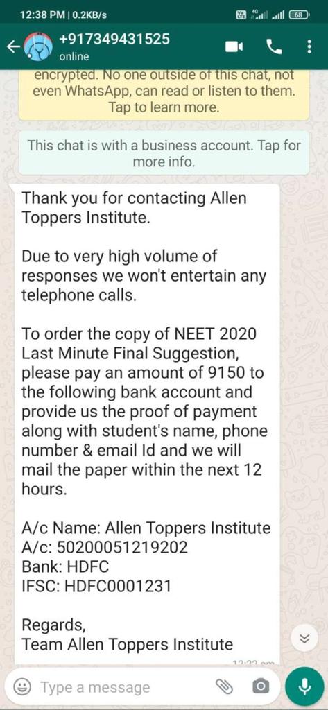 DivyaSo09091896's tweet photo. Ye lo pese kamane ki nayi scheme ,abhi to Pokhriyal ko isme se b share milega @DrRPNishank kitne me deal hue hai ?#JEENEET
Ese he selection krwane hai to sidha he le lo unhe jo pese de rhe kyu exm ka dikhawa ho rha @narendramodi #NEETisSocial_Injustice #NEET #StudentsLivesMatter https://t.co/c1bvJkAzU8