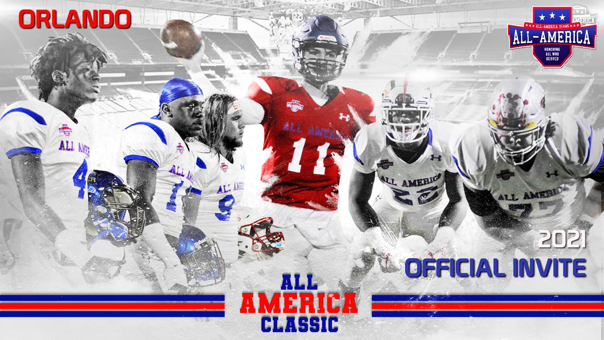 Zay54II's tweet photo. Blessed to receive an invite to play in the 2021 All America Classic in Orlando, Florida @CHHSTrojanFball @AllAmericaBowl @Plymker_Sports https://t.co/Ihv1VKdt3e
