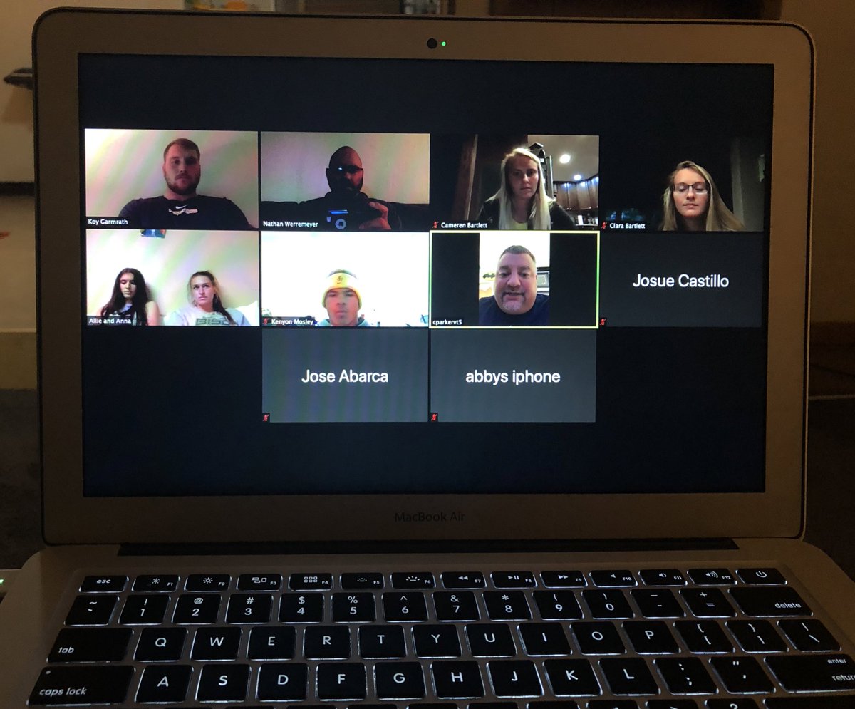 GoConqsFCA's tweet photo. Thanks to @NJCAA_Exec for dropping in on our first @TheFCATeam huddle! #VirtualFCA https://t.co/B5Axs6JU5x