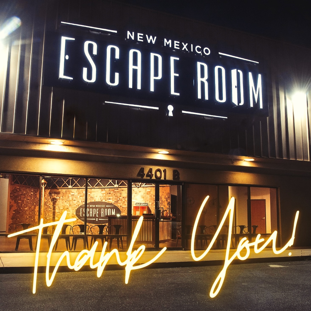 We want to say thank you! Use promo code THANKYOU and save 10% off your September booking! #promocode

*Does not apply to games priced at $20 per person.