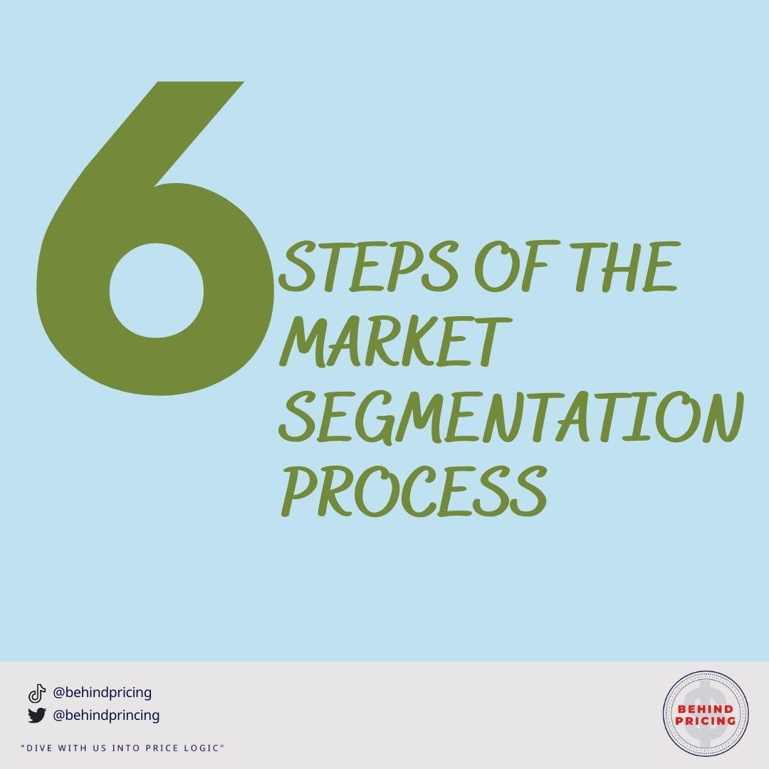 BehindPrincing's tweet photo. Do you know what are the steps for the market segmentation process? Take a look... 👇 https://t.co/5WxeG9YLPG
