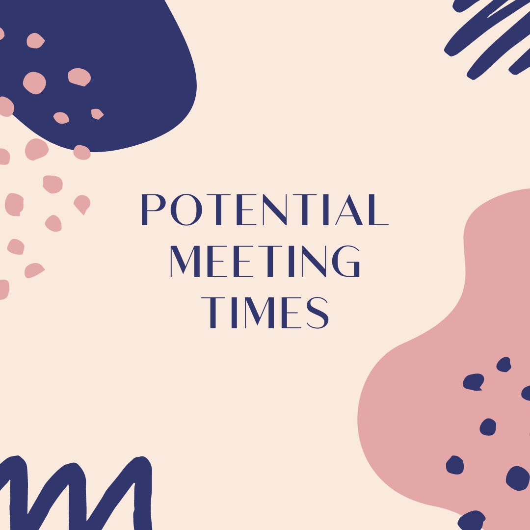 Templepssoc's tweet photo. Hi all! Just a reminder we are deciding on new potential meeting times that work with our members better for this virtual semester. Please responded to our google form in a timely manor. Here’s the link: https://t.co/zXnFindgNw

The link will also be in our bio! https://t.co/HhvNUjHJZI