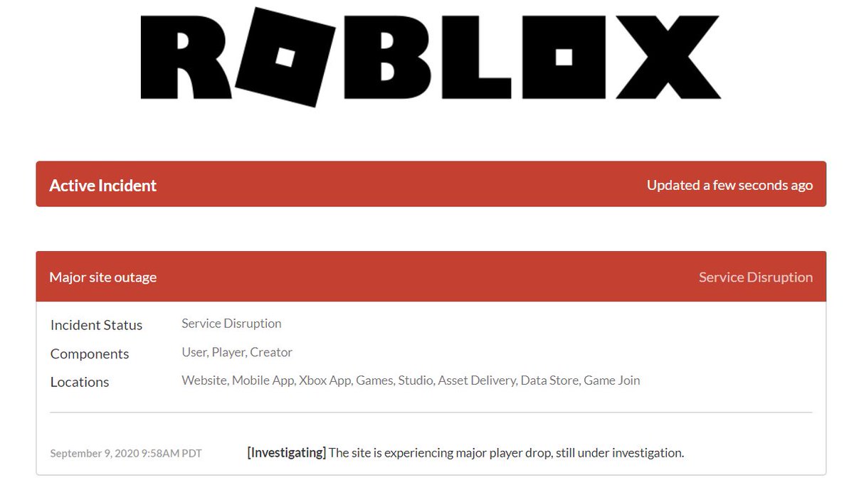 Is Roblox Down Is Roblox Down Twitter - why is roblox down august 30 2020