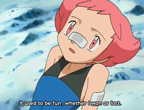 someone she could relate to, she took advantage of the opportunity. and had a really great conversation with Maylene, sharing their insecurities and doubts. The scene also does a great job of showing that despite their different interests (gym leader and coordinator), it’s...