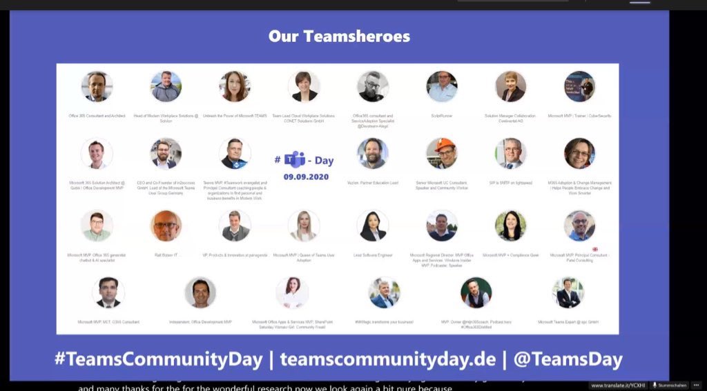 I am happy to present today the #Compliance Track at #TeamsCommunityDay 

with
<a href="/EricaToelle/">Erica Toelle</a> 
<a href="/BenMenesi/">Ben Menesi</a> 
<a href="/Riazjavedbutt/">Riaz Javed</a> 
<a href="/msxfaq/">MSXFAQ (Frank Carius)</a> 
<a href="/DeLucaGiulian/">Giuliano De Luca</a> 

#Compliance, #Security and #network is very important for <a href="/MicrosoftDE/">Microsoft Germany</a>