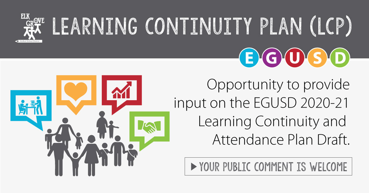 ElkGroveUnified's tweet image. 1/2: EGUSD received $58M in one-time Fed/State Funding under CARES Act and created a Learning Continuity &amp;amp; Attendance Plan (LCP) for allocation of one-time funds that go toward EGUSD&apos;s response to COVID-19, Elem. &amp;amp; Sec. School Emergency Relief &amp;amp; Learning Loss Mitigation. [...]