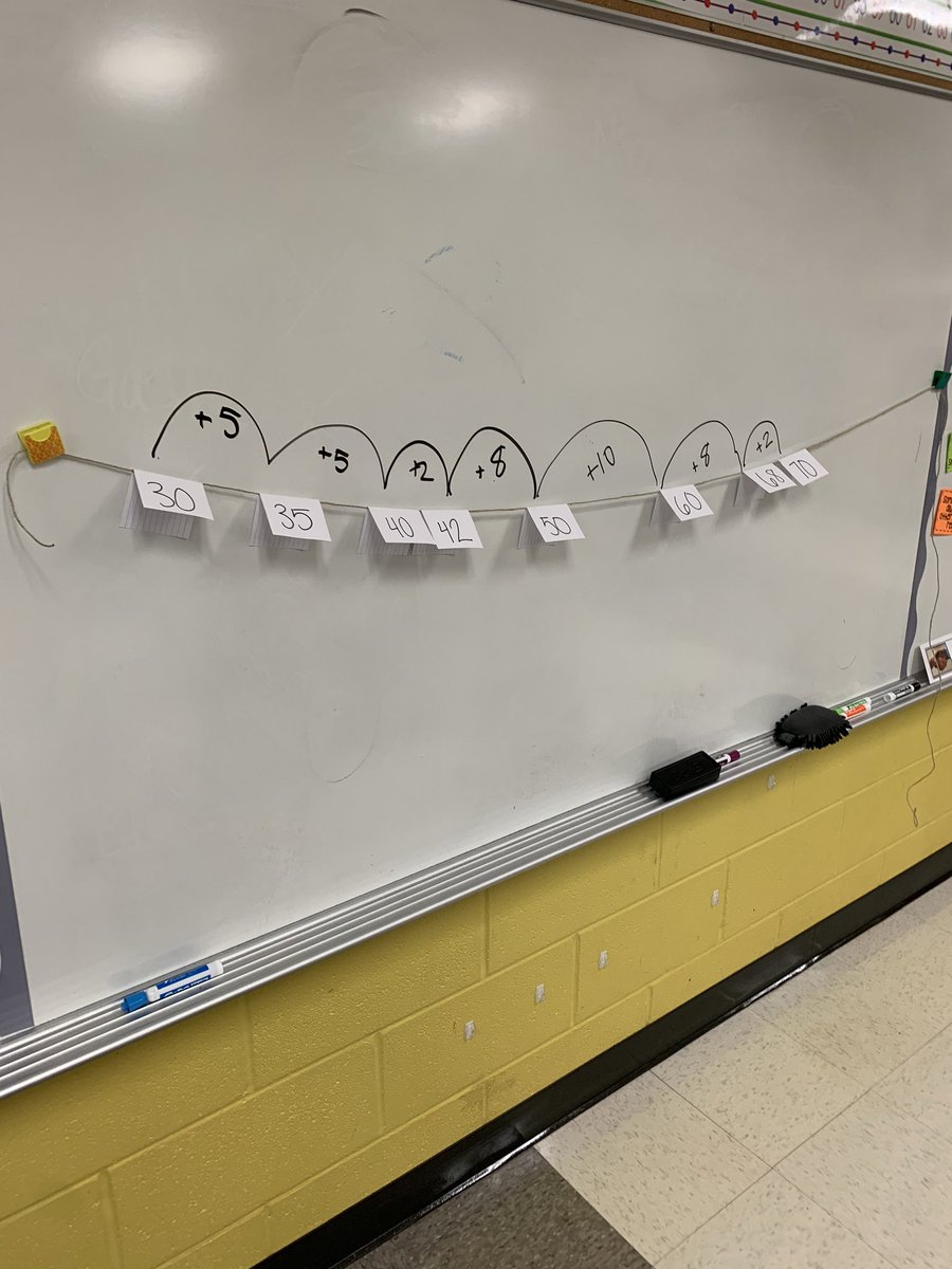 TaliaDaniel3rd's tweet photo. Interactive Number lines are fun to get up and moving 😊@JCElem_RCS https://t.co/DcuXZjg8QW