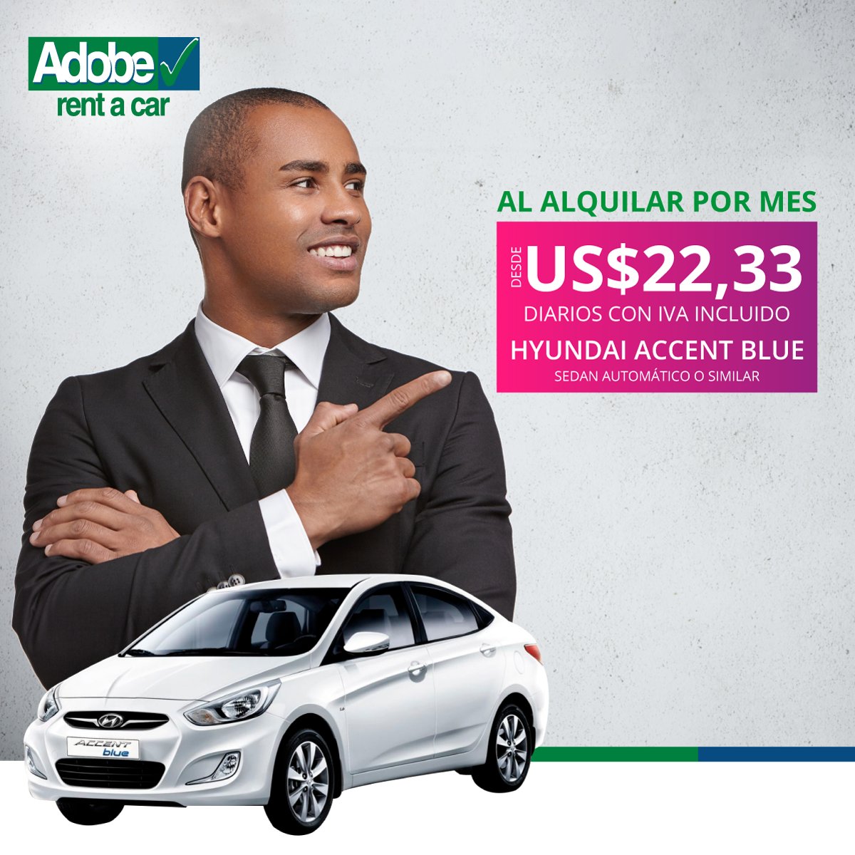 ¡Hacé que tus empleados se movilicen de forma cómoda y segura con nuestras rentas corporativas!

Aprovechá que al alquilar por un mes o más, la tarifa diaria te sale mucho más económica que con rentas tradicionales.

Contactanos para más información. bit.ly/2G8L2Xh