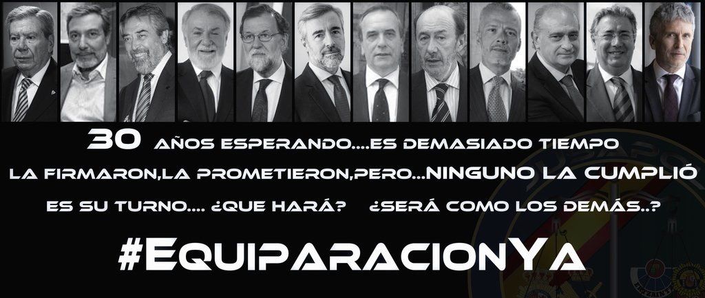 jusapol's tweet photo. Otros Ministros pasaron de largo por la #EquiparacionYa sin pararse a pensar en el tiempo que llevaban prometiéndola 

Ponerse de perfil y continuar con lo que se firmó no es arreglar la desigualdad porque NO es la #EquiparacionYa 

Tiene otra oportunidad en los siguientes #PGE https://t.co/cb5wkLRRHl