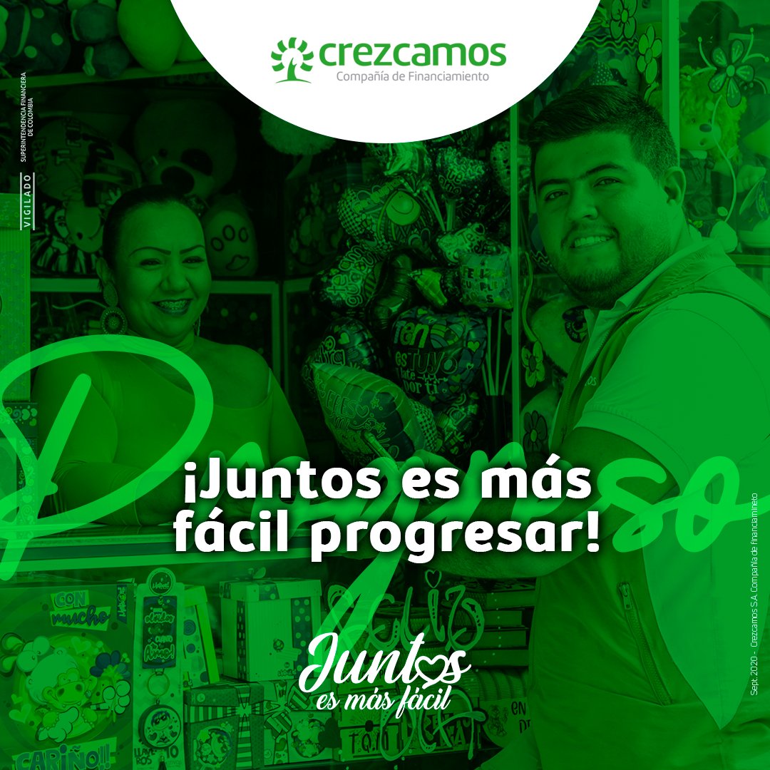 Crezcamos's tweet photo. 🌳 Buscamos facilitar el progreso de las comunidades de menores ingresos con servicios financieros inclusivos en las zonas rurales y urbanas de las regiones más apartadas de Colombia. 💯

#Crezcamos #SembradoresdeProgreso #SembrandoProgreso #SembramosProgreso #JuntosEsMásFácil https://t.co/7dgLkb8TEM