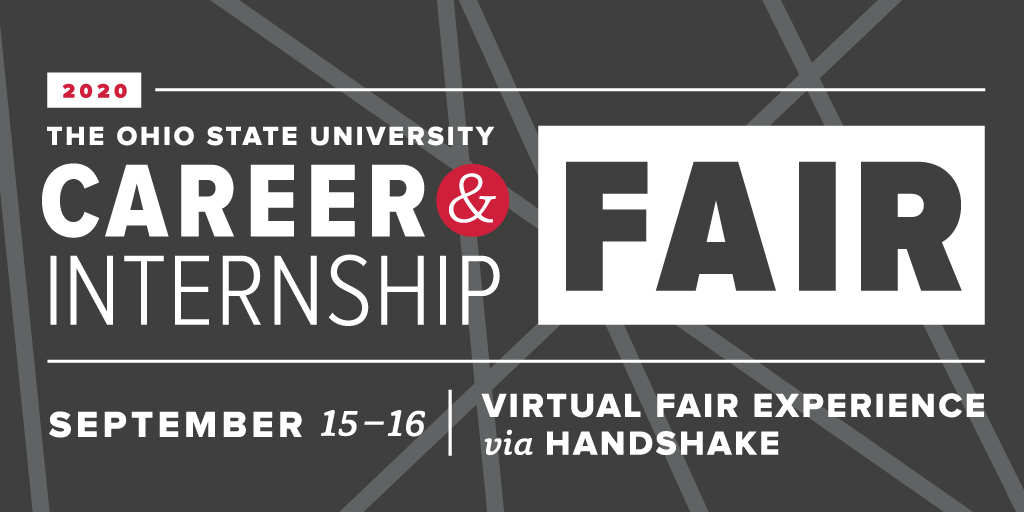 ASCareersuccess's tweet photo. Don’t miss this year’s Fall Career & Internship Fair! This virtual experience will be held on Handshake, 9/15 and 9/16. Chat 1-on-1 with top employers about upcoming job and internship opportunities. Register today: https://t.co/PuDHE6Whyq! #OSUCIF
Hosted by @BuckeyeCareers https://t.co/5v1AmkU2VL
