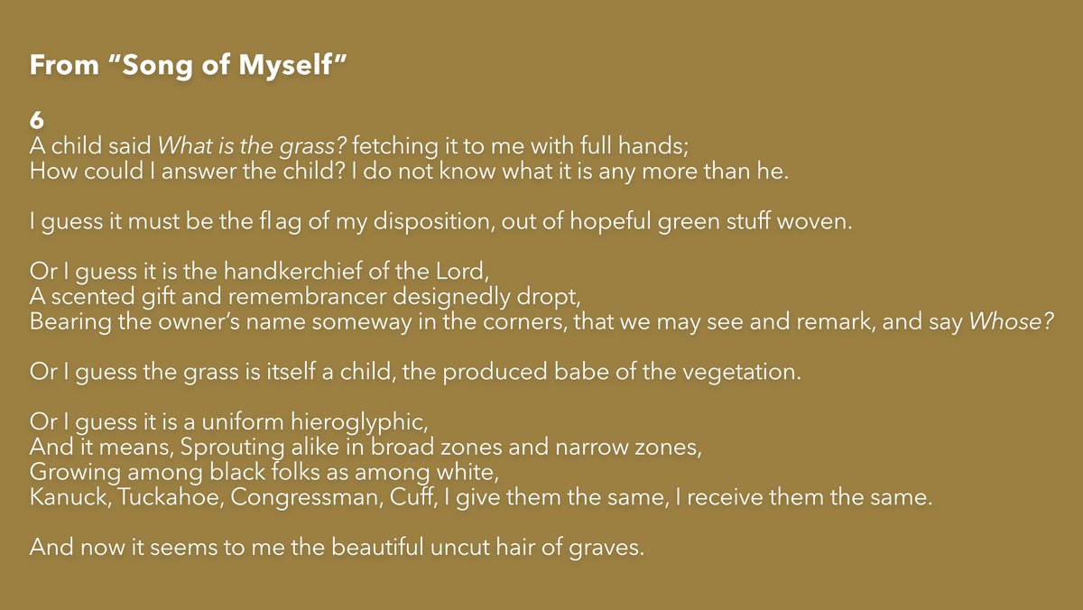favepoem's tweet photo. From "Song of Myself" #WaltWhitman #Restoration #FavoritePoemProject #FPP https://t.co/qeVaECh8Ue