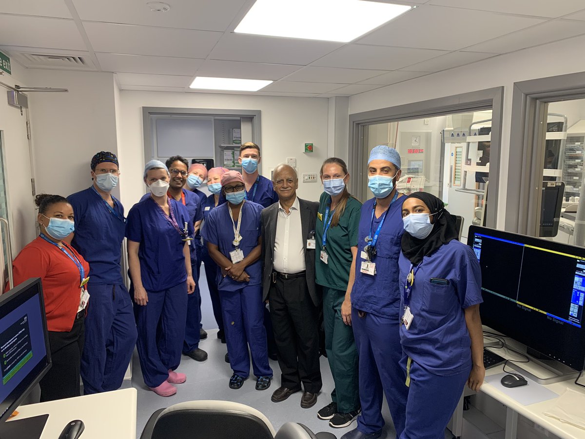 narayan_karu's tweet photo. Fun doing first #IRAD cases in our new XMR suite with this amazing team @EvelinaLondon today. Prof Shak Qureshi Soo Boolkah Eamon Lagha @MarianRidley @BSIR_News @GSTTnhs @socpedsir @PaediatricIR @SocPedRad @docmcdevelina @darkbrains @sarahanna161 @ADiamantop https://t.co/ThPv5P92ug