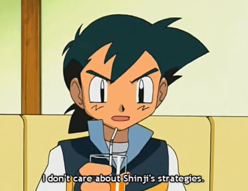 By this point in time, Ash knew that Paul didn’t give a shit about bonding with your Pokemon; all Paul cared about was strength and raw power. If a mon wasn’t strong enough based on power alone, it was good riddance for that mon.