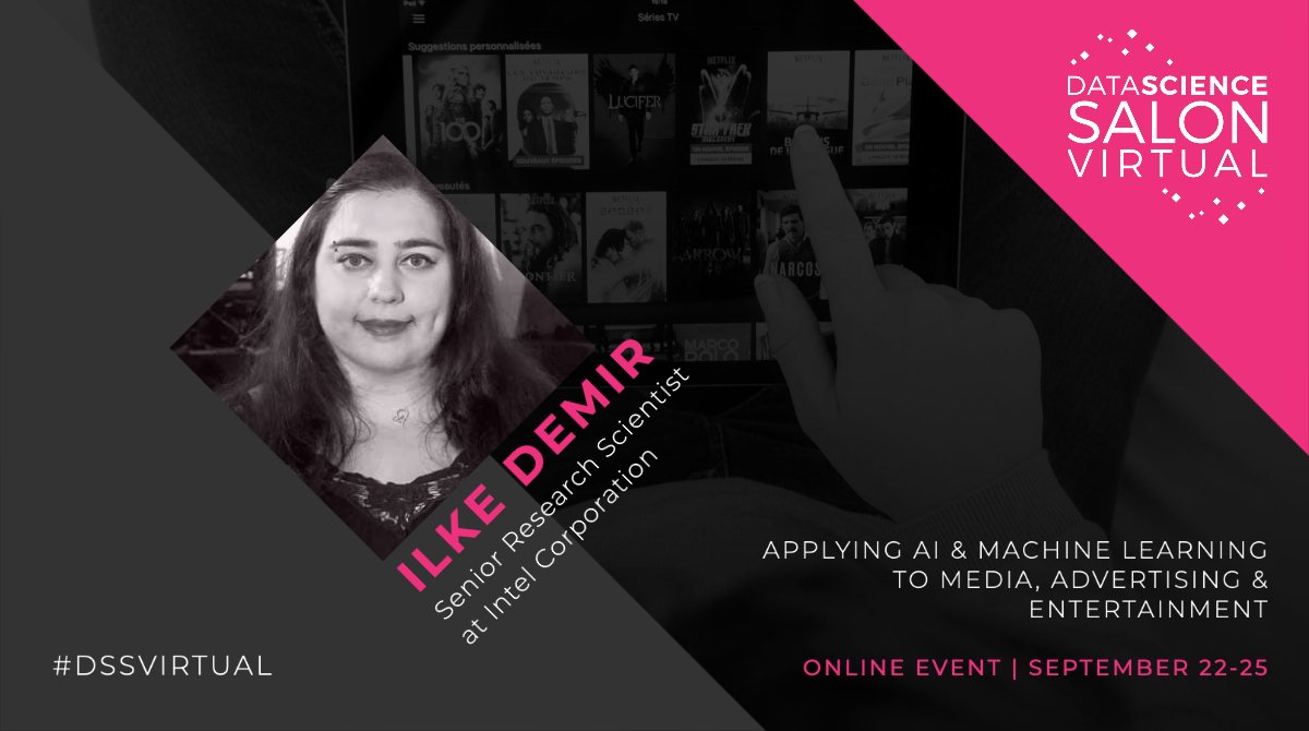AILovesData's tweet photo. We cannot wait for @ilkedemir's talk "The Future of Filmmaking: AI for Volumetric Capture" at #DSSVirtual! The Sr Research Scientist @Intel will cover 3D modeling in #entertainment #media #film and more. Details: https://t.co/RWtTfDfZGN #datascience #womenintech https://t.co/IX45VqkIoa