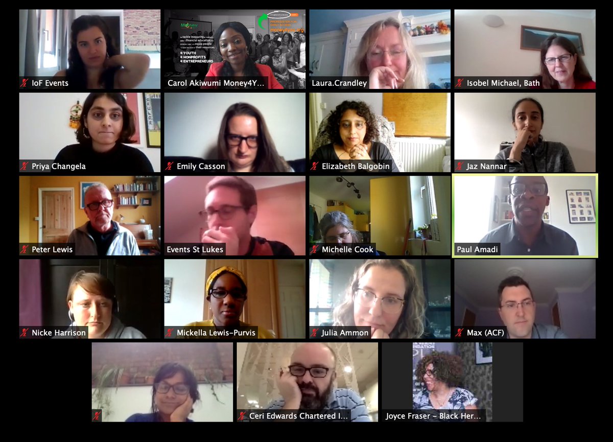 So hard to get a perfect #zoom photo even when you warn your fellow @IoFtweets #EDI Committee members in advance! 😂 
Huge thx to @DilWijey & @MaxRutherford_ for joining us today. 
Lots to discuss & wrestle with, I’m honoured to chair this leg of the #ChangeCollective #journey.