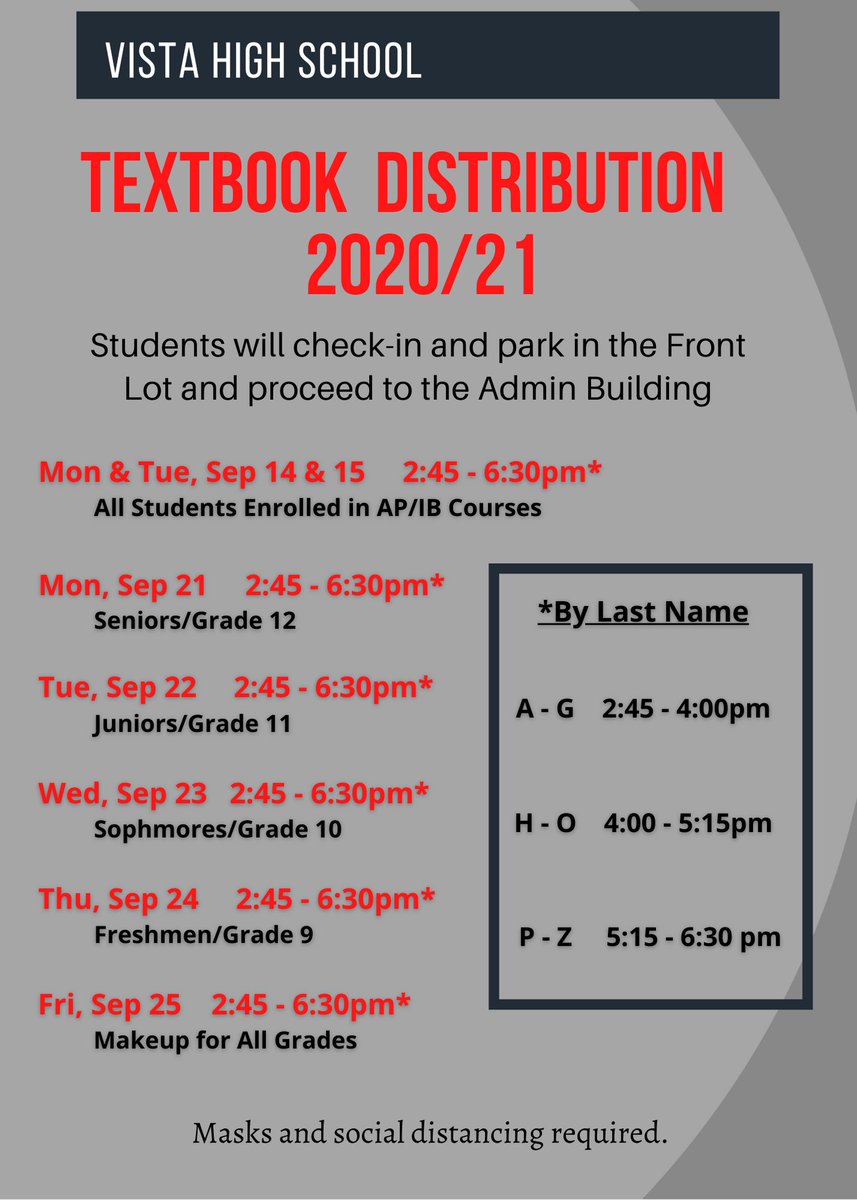 Vista High School tweet media