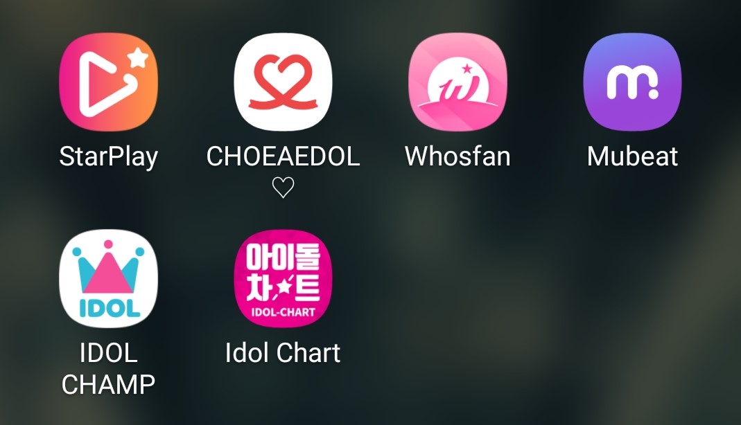 I do Star Play and Choeaedol though the day, as much as I can.The next three apps are "once per day", so I do them in the evening.Whosfan, used for Mcountdown, is simple. Just log in and gain 100 credits. Done.