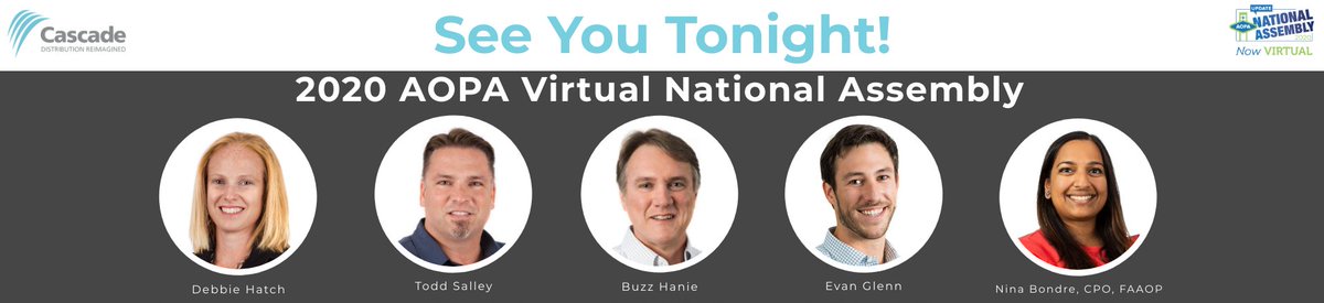 CascadeOrtho's tweet photo. We cannot wait to connect with at the @AmericanOandP Virtual Assembly tonight! See you soon at the Welcome Reception.
#AOPA2020 #innovation #teamcascade #oandp https://t.co/lWgYZnBNfK