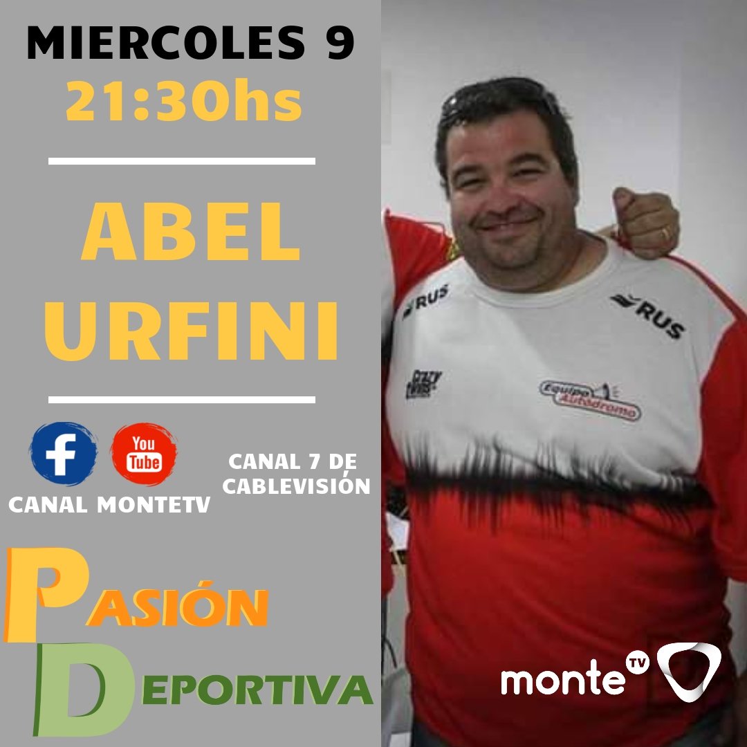 canalmontetv's tweet photo. 👉ESTA NOCHE 21:30hs
💥LLEGA A LA PANTALLA DE MONTE TV 
🟡🟢PASIÓN DEPORTIVA🟢🟡

🙌JUNTO A NUESTROS INVITADOS @LettieriEnzo y Abel Urfini

💥NO TE LO PIERDAS💥
#Deportes #futbol #automovilismo https://t.co/YDx0bPfoOH