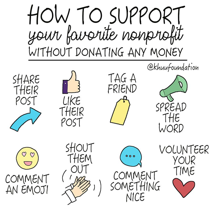 Charities and non-profits are taking a huge hit this year. We know that a lot of you are taking that same hit too, but you still want to help us. Here's a great design from @khuufoundation explaining how you can assist us. #charity #causes #dogood #SocialGood #Alberta #yeg #yyc