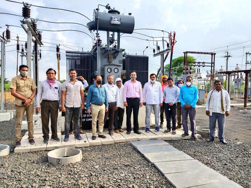 Congratulations <a href="/MSEDCL/">Maharashtra State Electricity Distribution Co. Ltd</a> team of Akola &amp; Executing Agency (M/s. SpaceAge)

Capacity Addition of 5 MVA by Additional Power Transformer at 33/11kV RAPDRP, Shegaon Substation, Dist. Buldhana is completed under #DDUGJY Scheme.

<a href="/seinfraakola/">seinfraakola</a>
<a href="/sebuldhana/">MahavitaranBuldhana</a>
<a href="/ce_akola/">Chief Engineer Akola</a>
<a href="/RDNagpur/">@MAHAVITRAN Regional Director Nagpur</a>