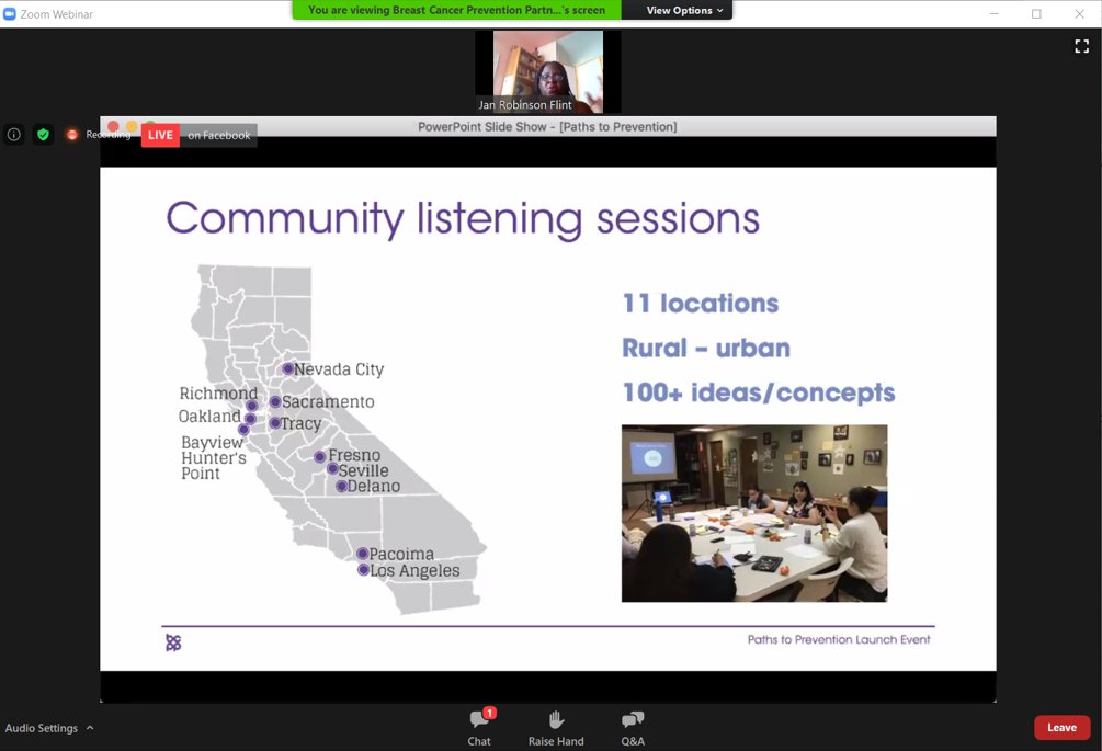 ShyreaT's tweet photo. Ms. Jan Robinson-Flint dropping wisdom @BCPPartners #Paths2Prevention launch "Are we being inclusive and not exclusive...are we listening, well?" "Finding solutions that will lift us all". ARE WE LISTENING, WELL??! #WisdomWednesday https://t.co/StvjSHRdf4