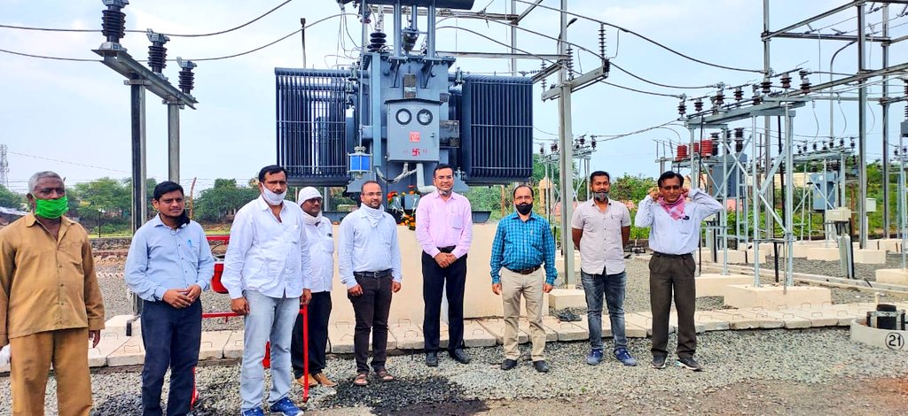Congratulations <a href="/MSEDCL/">Maharashtra State Electricity Distribution Co. Ltd</a> team of Akola &amp; Executing Agency (M/s. SpaceAge)

Capacity Addition of 5 MVA by Additional Power Transformer at 33/11kV Anand Sagar, Shegaon Substation, Dist. Buldhana is completed under #DDUGJY Scheme.

<a href="/seinfraakola/">seinfraakola</a>
<a href="/sebuldhana/">MahavitaranBuldhana</a>
<a href="/ce_akola/">Chief Engineer Akola</a>
<a href="/RDNagpur/">@MAHAVITRAN Regional Director Nagpur</a>