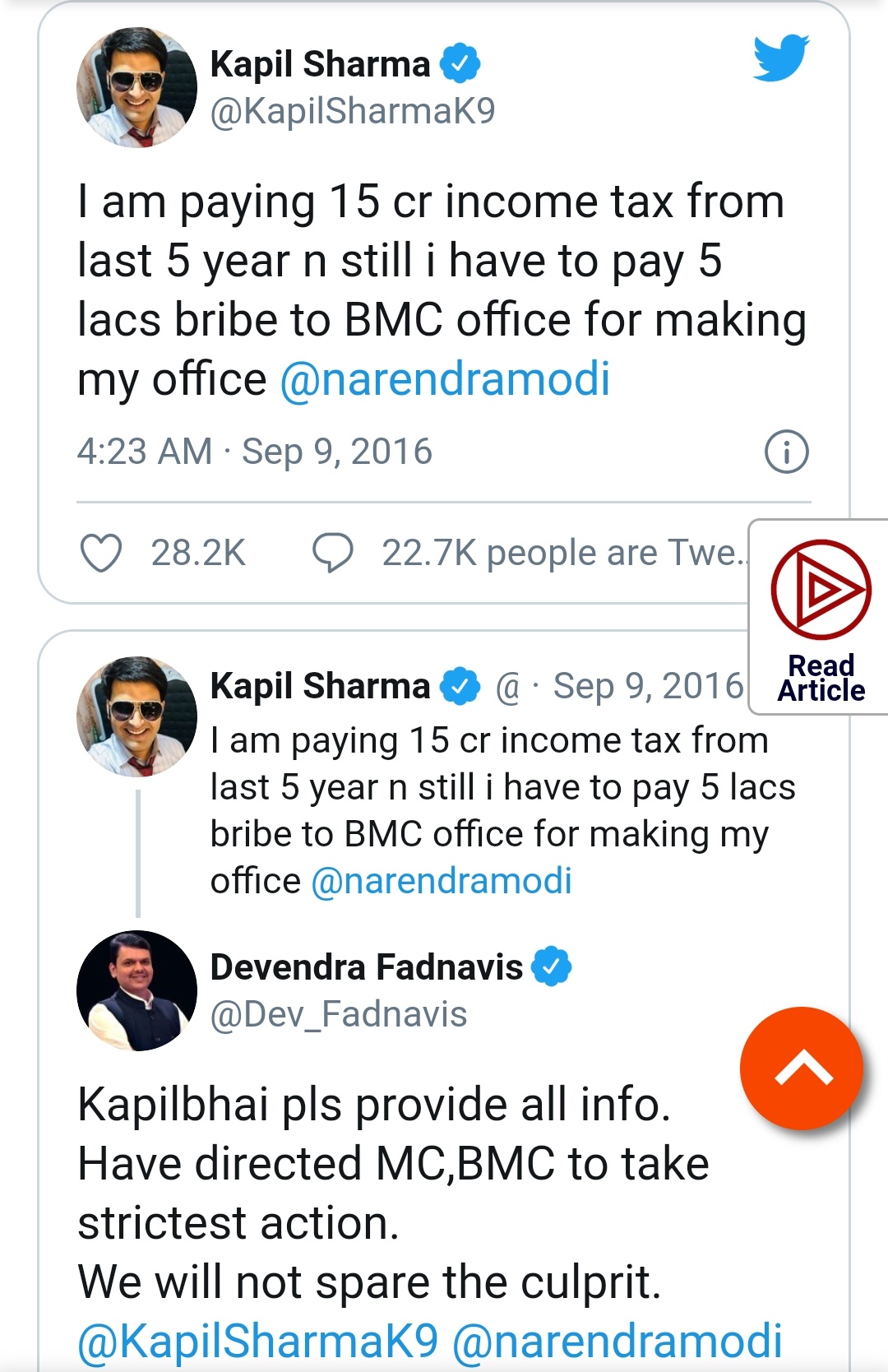 Sirii on Twitter "Kapil Sharma kicked up a row when he tagged Prime