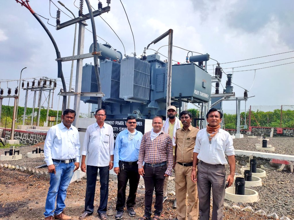 Congratulations <a href="/MSEDCL/">Maharashtra State Electricity Distribution Co. Ltd</a> team of Akola &amp; Executing Agency (M/s. SpaceAge)

Capacity Addition of 5 MVA by Additional Power Transformer at 33/11kV Umapur Substation, Dist. Buldhana is completed under #DDUGJY Scheme.

<a href="/seinfraakola/">seinfraakola</a>
<a href="/sebuldhana/">MahavitaranBuldhana</a>
<a href="/ce_akola/">Chief Engineer Akola</a>
<a href="/RDNagpur/">@MAHAVITRAN Regional Director Nagpur</a>