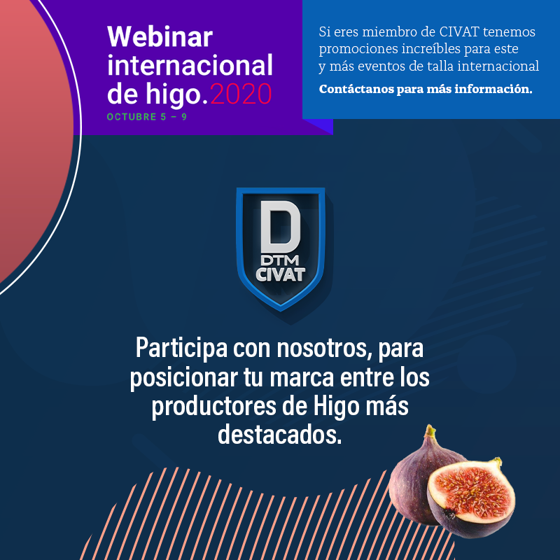 dtmcivat's tweet photo. El Webiner más importante del año en producción Higo te está esperando.

Participa con nosotros, para posicionar tu marca entre los productores de Higo más destacados. 

Si eres miembro de CIVAT tenemos promociones increíbles, contáctanos para más información.
#Higo #Prohigo https://t.co/pMbmoY3GZw
