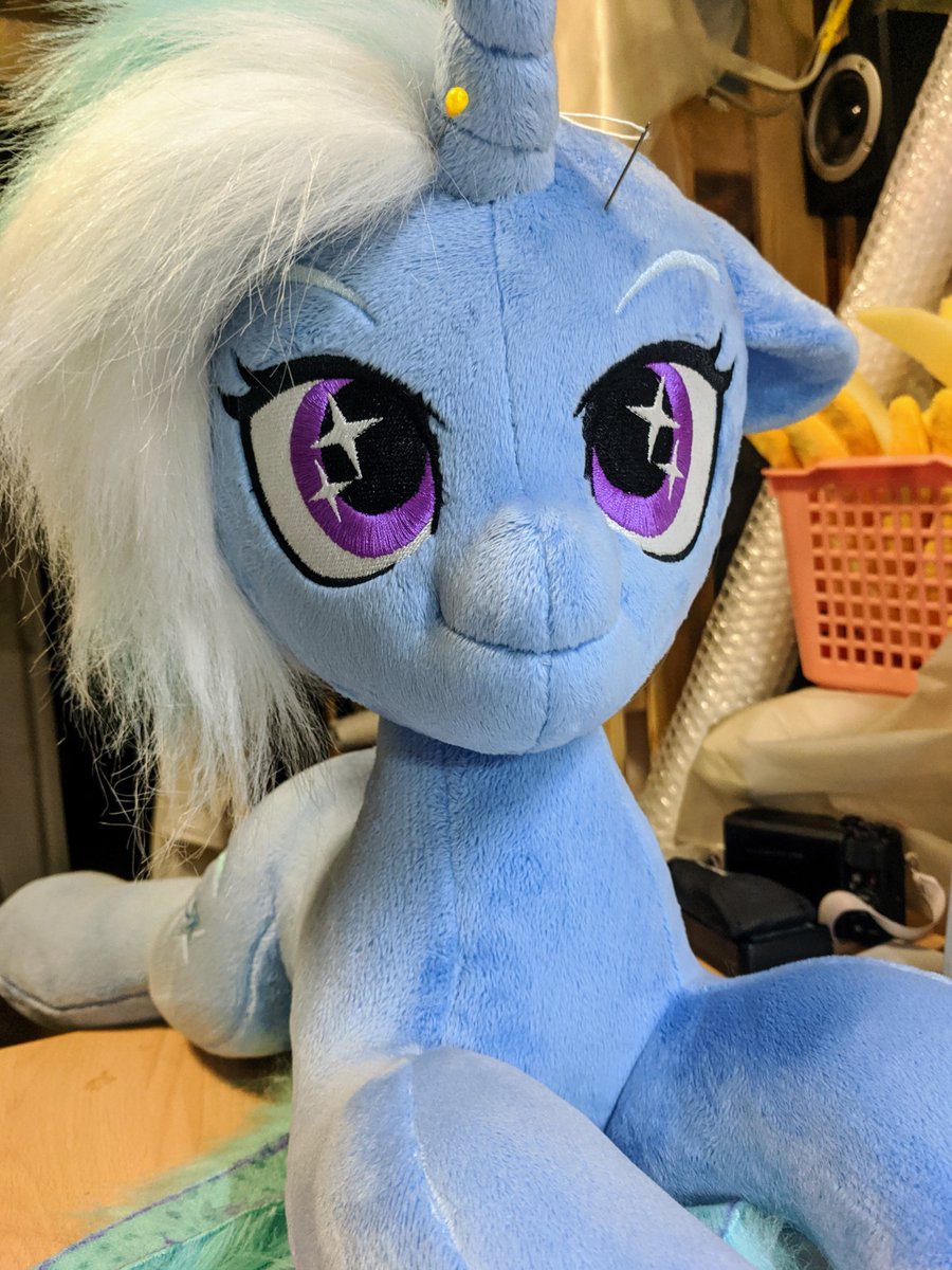 burgunzik's tweet photo. #CrazyCraftersNotes by #Burgunzik

I think I see huge progress with this cute face...
#BabysitterTrixie #Trixie #TrixieLulamoon #lifesizeplush #lifesizepony #brony #mlp #workinprogress 

🎀And YAY - there are already 140 of us! Thank you!🎀 https://t.co/cxN15Ad7YX
