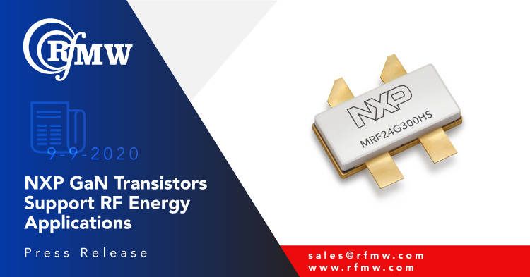 RFMWLtd's tweet photo. RF Energy
330 Watts of CW power from 2400 to 2500 MHz
RF power #GaN on #SiC transistor
RFMW is now offering @NXP's MRF24G300HSR5 transistor for ISM band, RF Energy applications: https://t.co/WuBo5Uj6km
#RFMW #NXP #RFenergy #RFGaN https://t.co/oHqtGxiupn