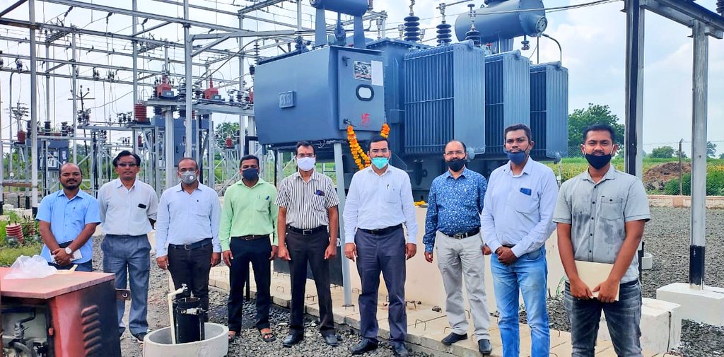 Congratulations <a href="/MSEDCL/">Maharashtra State Electricity Distribution Co. Ltd</a> team of Akola &amp; Executing Agency (M/s. SpaceAge)

Capacity Addition of 5 MVA by Additional Power Transformer at 33/11kV Ukali Substation, Dist. Buldhana is completed under #DDUGJY Scheme.

<a href="/seinfraakola/">seinfraakola</a>
<a href="/sebuldhana/">MahavitaranBuldhana</a>
<a href="/ce_akola/">Chief Engineer Akola</a>
<a href="/RDNagpur/">@MAHAVITRAN Regional Director Nagpur</a>