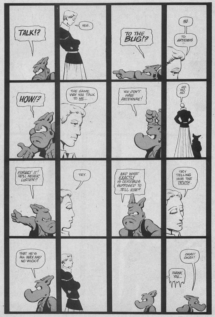 chycho's tweet photo. Comic Book Pages & Panels: Cerebus #55 by #DaveSim, 1983, a Conversation between #Cerebus and #Wolveroach
@cerebusonline #comicbooks https://t.co/dJ4O5jcFOT