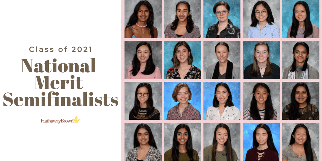 HathawayBrown's tweet image. Twenty HB seniors were chosen as #NationalMeritSemifinalists for their high scores on the preliminary SAT/National Merit Scholarship Qualifying Test. Read more at ow.ly/WFYp50Biwwb (and check out our IG stories for highlights of each recipient!)