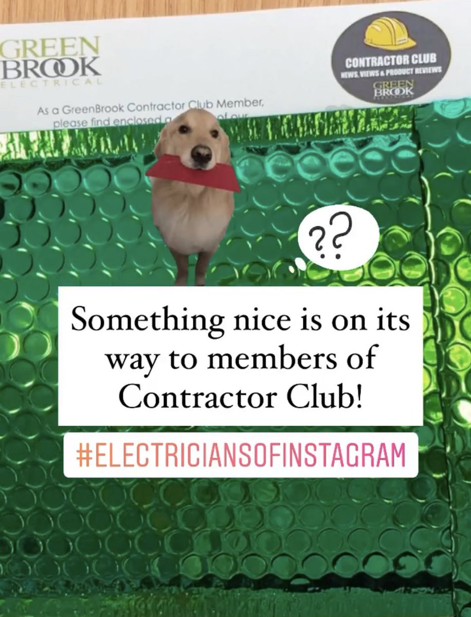 GreenBrookElec's tweet photo. Something nice is in its way to members of our Contractor Club! https://t.co/F1Sef1f4GB #greenbrookelectrical #electricians #contractorclub https://t.co/wLiOBscb32
