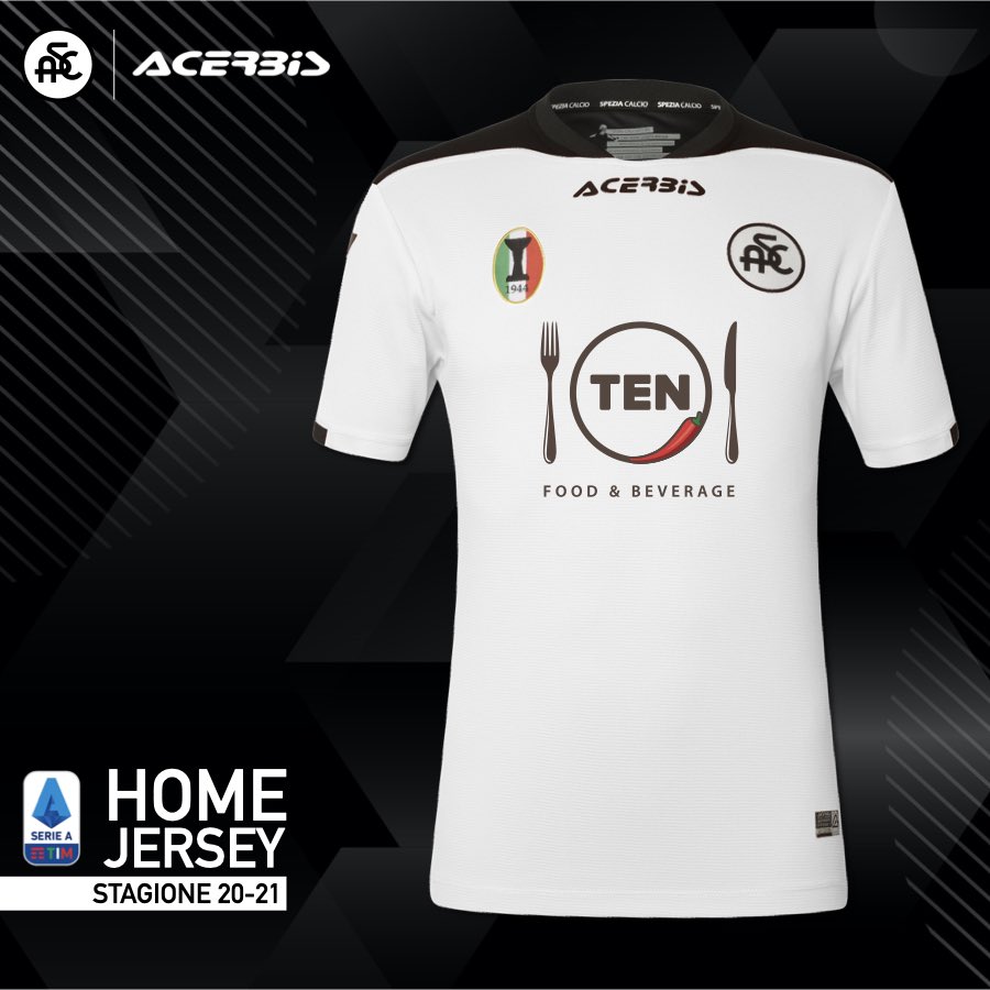 🍽️👕 This is the new home shirt for the newly promoted 🇮🇹 Serie A side @acspezia. Their shirt supplier is <a href="/AcerbisSportUK/">Acerbis Sport UK</a> who are also making their much deserved Serie A debut.