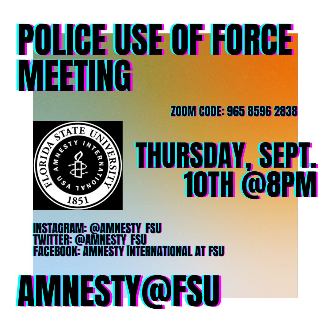 Amnesty @ FSU tweet media